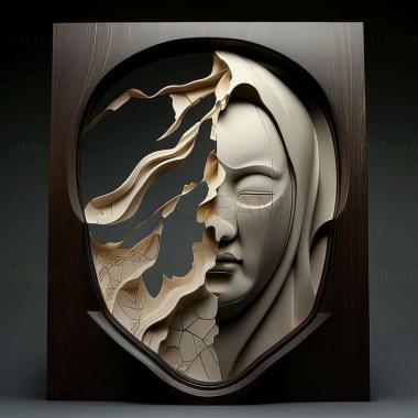3D модель Стеклянная маска Сузуе Миучи (STL)